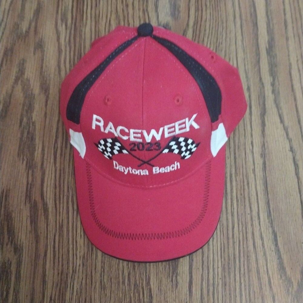 Raceweek 2023 Daytona Beach Red Adjustable Hat New
